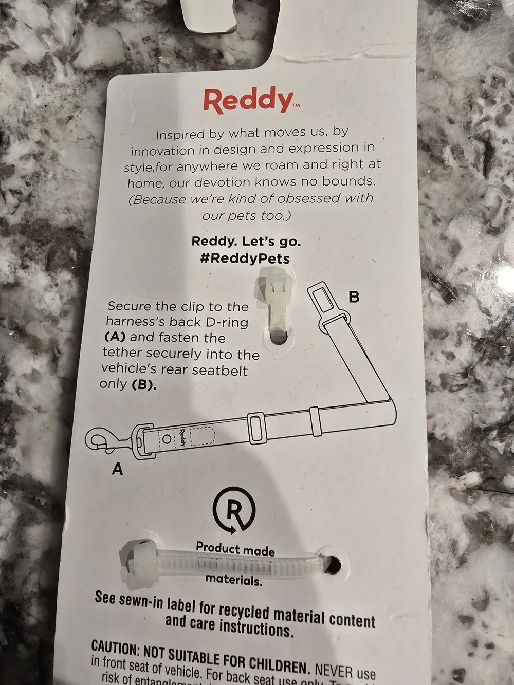 Reddy Seat Belt Adapter For Dogs